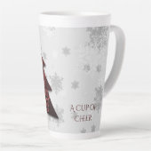 レッドフェスティバルクリスマスツリーラテマグ カフェラテマグ (右アングル)