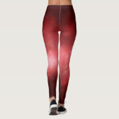 レッドフェスティバルクリスマスボーブルオンレッド《写真》ぼけ味 レギンス (裏面)