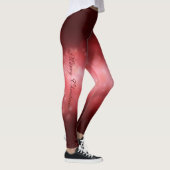 レッドフェスティバルクリスマスボーブルオンレッド《写真》ぼけ味 レギンス (右)