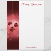 レッドフェスティバルクリスマスボーブルオンレッド《写真》ぼけ味 レターヘッド (正面)