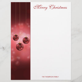 レッドフェスティバルクリスマスボーブルオンレッド《写真》ぼけ味 レターヘッド