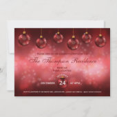 レッドフェスティバルクリスマスボーブルクリスマスパーティー 招待状 (裏面)