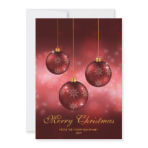 レッドフェスティバルクリスマスボーブルズカスタム文字