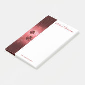 レッドフェスティバルクリスマスボーブルズカスタム文字 ポストイット (アングル)