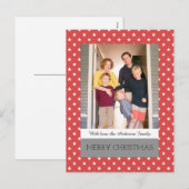 レッドフェスティバルスターズホリデーフォトポストカード シーズンポストカード (正面/裏面)