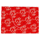 レッドフェスティバルホホホホホクリスマスホリデイ ラージペーパーバッグ (裏面)