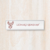 レッドフェニックスがシルバーに輝く サインプレート (正面)