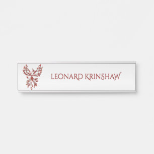 レッドフェニックスがシルバーに輝く サインプレート