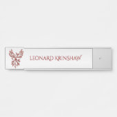 レッドフェニックスがシルバーに輝く サインプレート (正面)