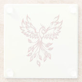 レッドフェニックスが台頭 ガラスコースター (裏面)