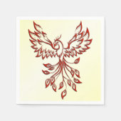 レッドフェニックスが台頭 スタンダードカクテルナプキン (正面)