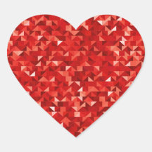 レッドフォイルフェイクハートシール