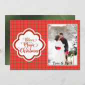 レッドフォトクリスマスカード シーズンカード (正面/裏面)