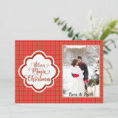 レッドフォトクリスマスカード シーズンカード (スタンド正面)