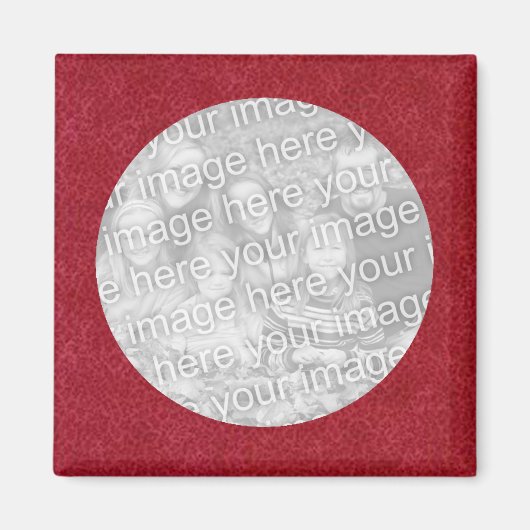 レッドフォトマグネットテンプレート マグネット (正面)