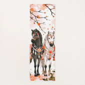 レッドフォレストの馬カスタムの両側 ヨガマット (裏面)