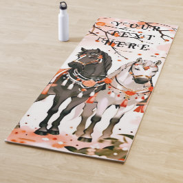 レッドフォレストの馬カスタムの両側 ヨガマット