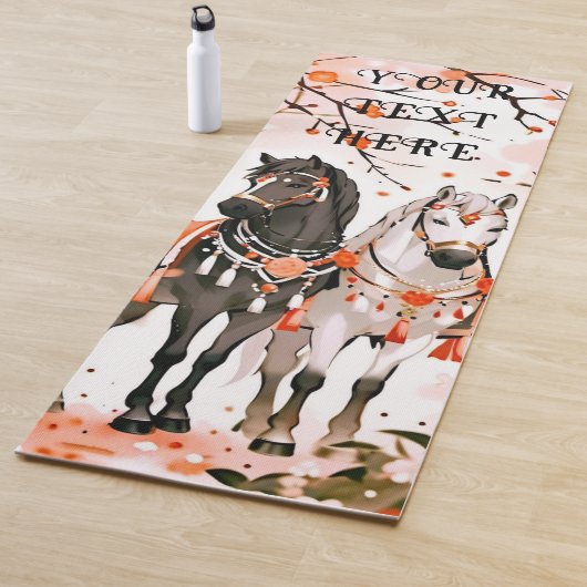 レッドフォレストの馬カスタムの両側 ヨガマット (インサイチュ)