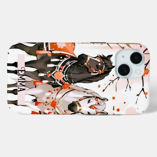 レッドフォレスト名前をカスタムするの馬 Case-Mate iPhoneケース (裏面 (横))