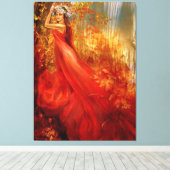 レッドフォレスト キャンバスプリント (インサイチュ (ウッドフロア))