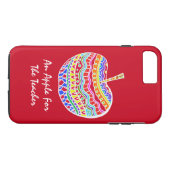 レッドフォークアートアップル先生のiPhone 7 Plusケース Case-Mate iPhoneケース (裏面(横))