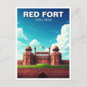 レッドフォートデフリインド旅行記念品 ポストカード (正面)