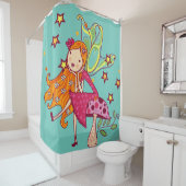 レッドフォールドガーデンフェアリーオンタッドスツール シャワーカーテン (インサイチュ)