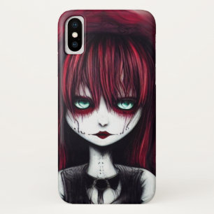 レッドフォールドゴシックガール iPhone X ケース