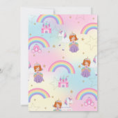 レッドフォールドプリンセス&レインボーユニコーン誕生日 サンキューカード (裏面)
