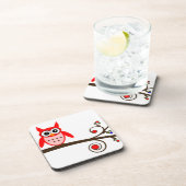 レッドフクロウさくらんぼツリー コースター (右側)