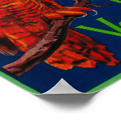 レッドフクロウ野菜ラベル ポスター (角)