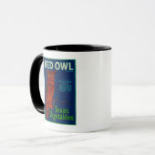 レッドフクロウ野菜ラベル マグカップ (正面左)