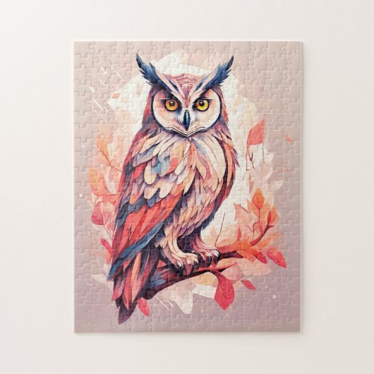 レッドフクロウ[1/3] ジグソーパズル (縦)