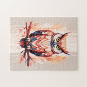 レッドフクロウ[2/3] ジグソーパズル (横)