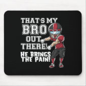 レッドフットボールの兄のスティーが俺の仲間だ マウスパッド (正面)