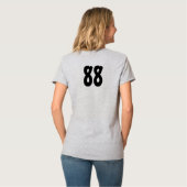 レッドフットボールカスタムジャージーとチーム名&ナンバー Tシャツ (裏面フル)