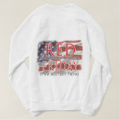 レッドフライデー愛国国旗 スウェットシャツ (デザイン裏面)