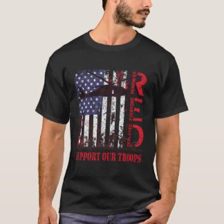 レッドフライデー軍隊を支援軍隊陸軍米国旗 Tシャツ