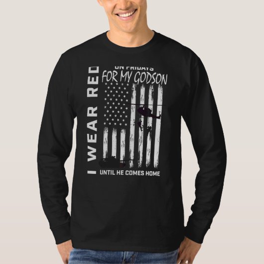 レッドフライデー軍隊誰もが神を配備したことを思い出す Tシャツ (正面)