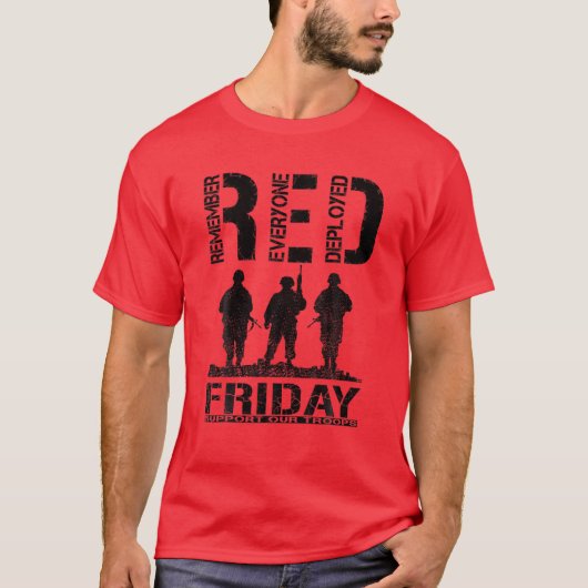 レッドフライデー軍隊R.E.D. Remember Everyone Deplo Tシャツ (正面)