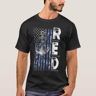 レッドフライデー退役軍人デー米国海軍サポート全米国海軍 Tシャツ