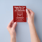 レッドフライヤーの年末年始セール チラシ (手)