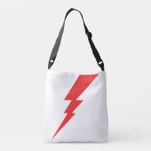 レッドフラッシュ稲妻ボルト クロスボディバッグ (裏面)