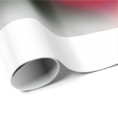 レッドフラワーつる植物オンホワイトラージ ラッピングペーパー (ロールコーナー)