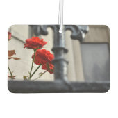 レッドフラワーアイアンゲートニューヨークシティフォトグラフィーNYC カーエアーフレッシュナー (裏面)