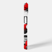 レッドフラワーオン白黒植物 Case-Mate iPhoneケース (裏面 / 右)