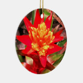 レッドフラワーオーナメント セラミックオーナメント (右)