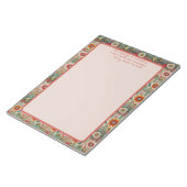 レッドフラワーガーデンフレンドシップ引用文メモ帳 ノートパッド (アングル)