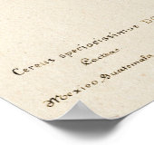 レッドフラワーサボタニカルアート ポスター (角)