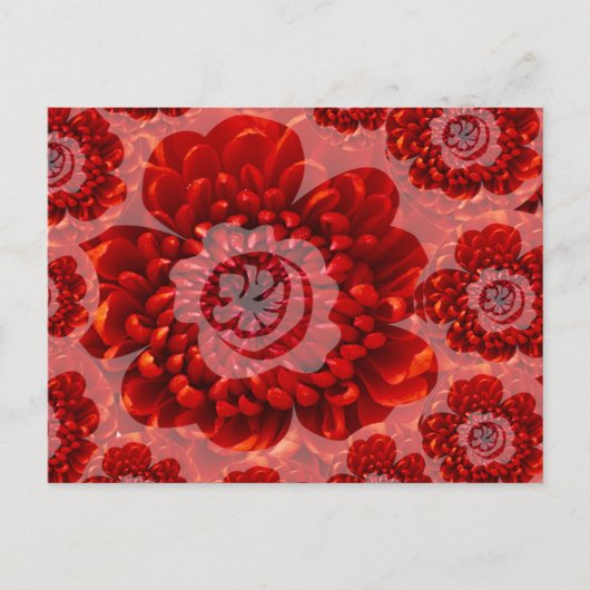 レッドフラワージャーニー – ファンタジー崇拝の世界 ポストカード (正面)